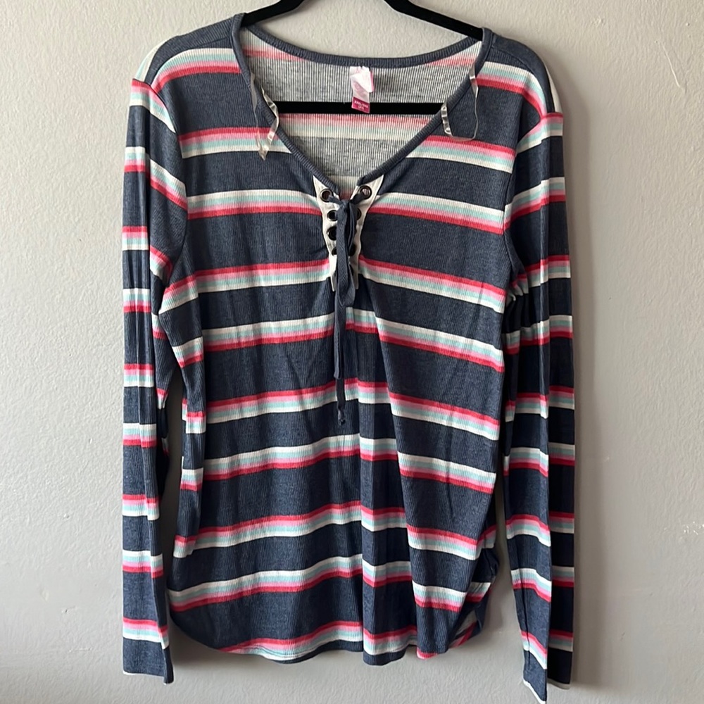 No Boundaries striped long sleeve